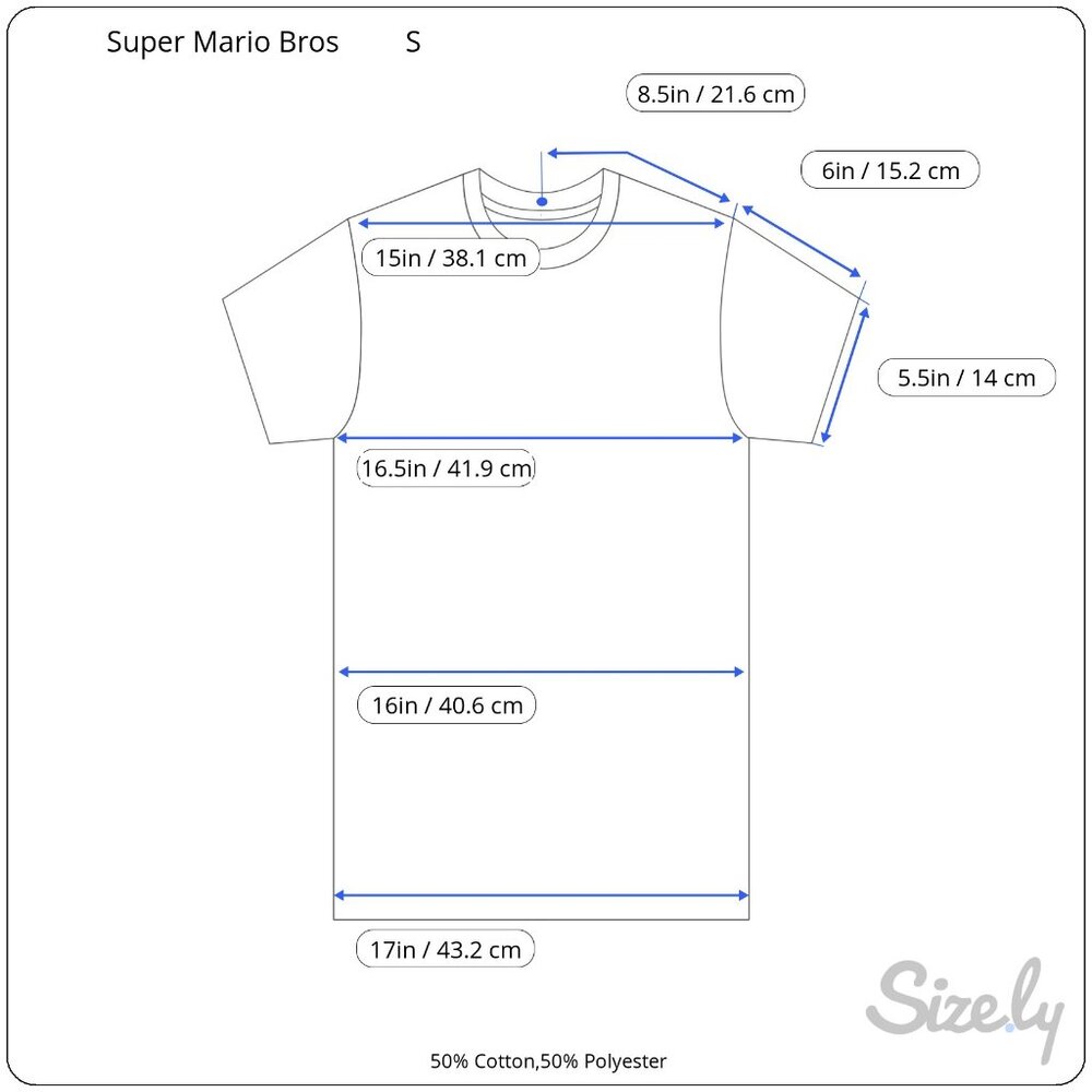 Super Mario Bros “Mario & Friends” Red Graphic T‑Shirt Big Boys Small - Picture 16 of 16